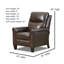 Fauteuil inclinable électrique 33 po de large-609637893-609637989