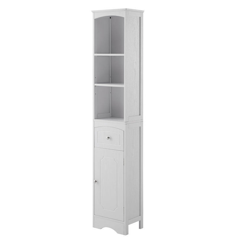 Rangement autoportant au-dessus de la toilette, Blanc