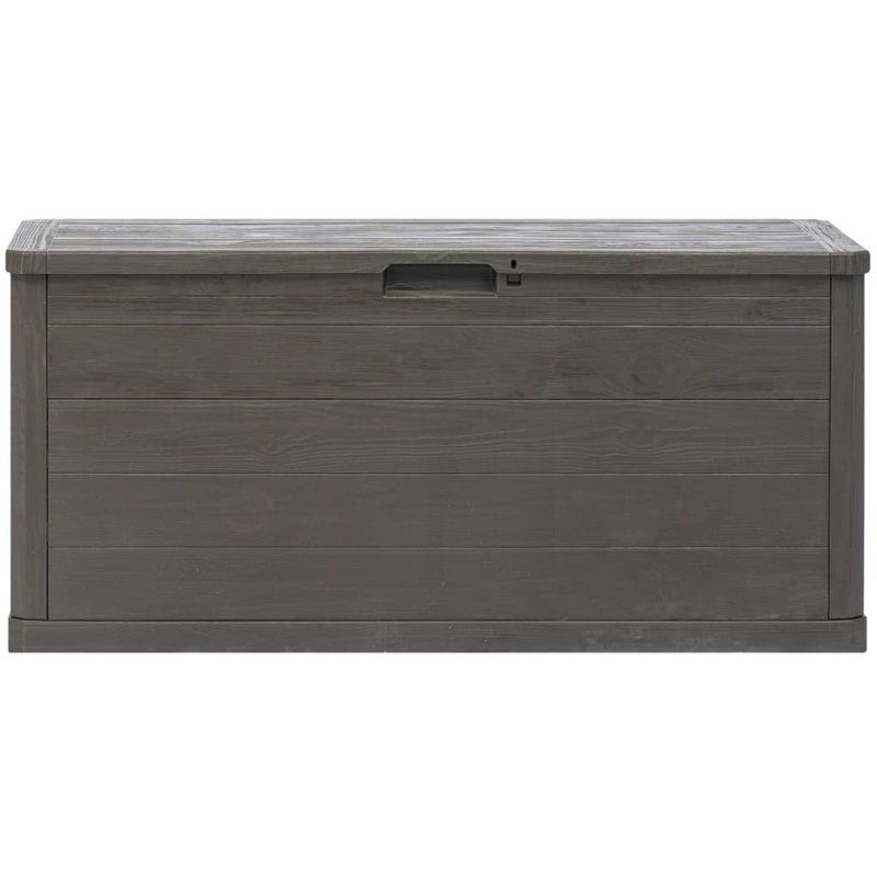 WFX Utility 117cm W 280L Water Resistant Plastic Lockable Deck Box with Wheels, Brown