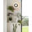 Half Moon Disc Clear Ribbed Glass Shaded Led Integrated Brass Wall Sconce-1887263144