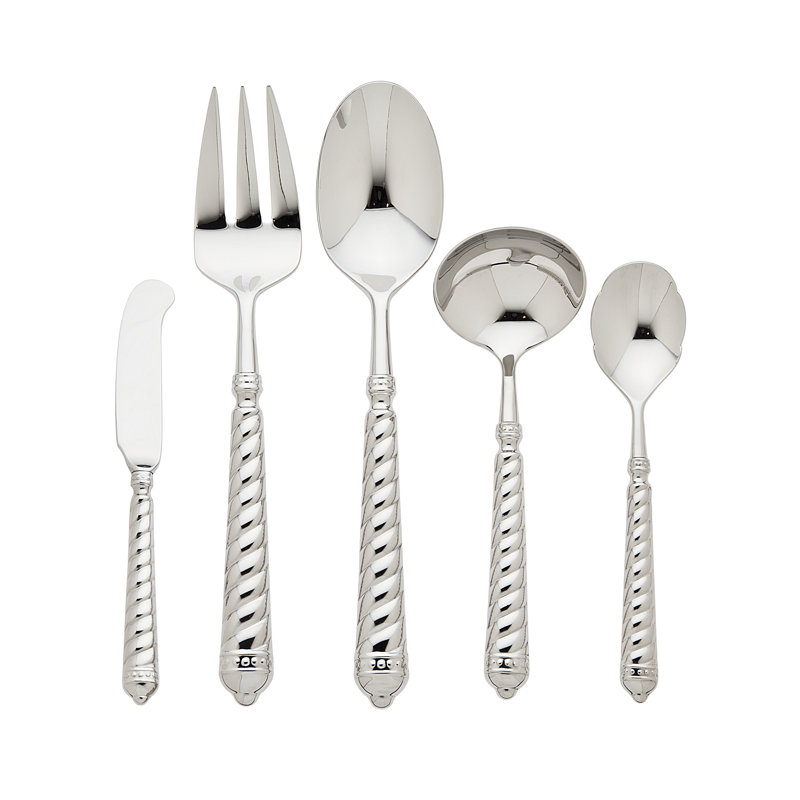 Spirale 5 Piece Stainless Steel Hostess Set