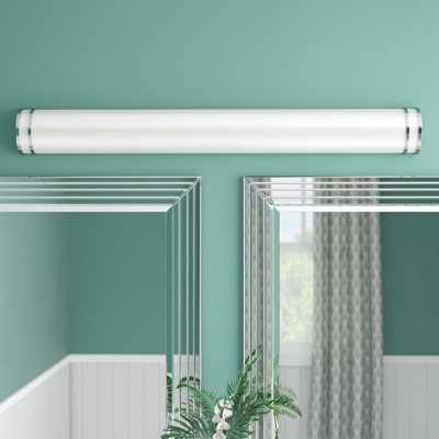 Barre d'éclairage de salle de bain 1 lumière DEL en nickel brossé Florez