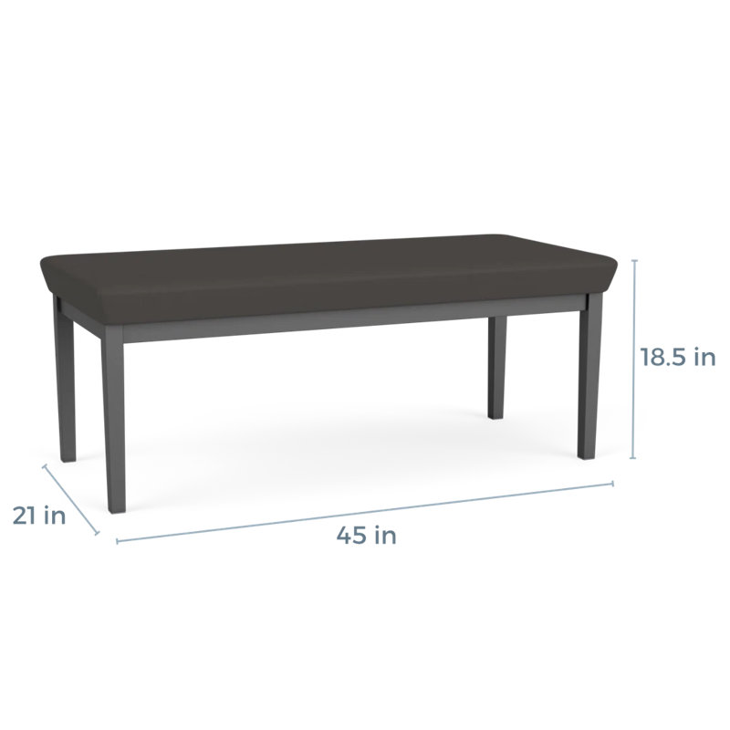 Banc en acier Lenox, Gris anthracite, Gris anthracite Patriot Plus