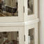 Vitrine de coin lumineuse - étagère en verre avec portes en verre trempé, tablettes réglables et ampoule à perles incluse - idéale pour la décoration intérieure-553391971