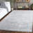 Xaniah Hand Tufted Wool/Viscose/Cotton Solid Color Rug in Charcoal/Ivory/Charcoal/Ivory-1225685514