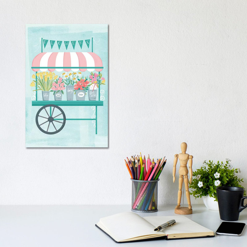 Flower Market III by Amanda Mcgee - Wrapped Canvas Print, 20.32 cm H x 30.48 cm W