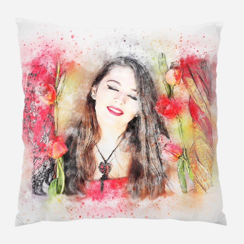 Coussin Josanna, Micro suède, Intérieur