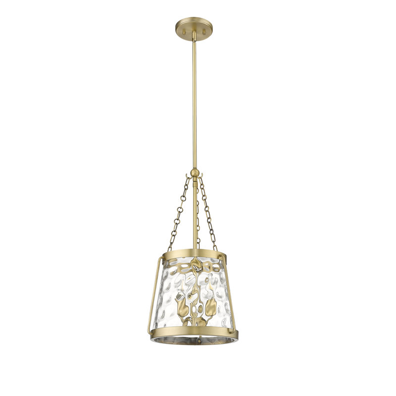 Luminaire suspendu conique à 3 lumières Kaiona, Bronze vintage