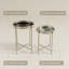 Glass Top Side Table Set