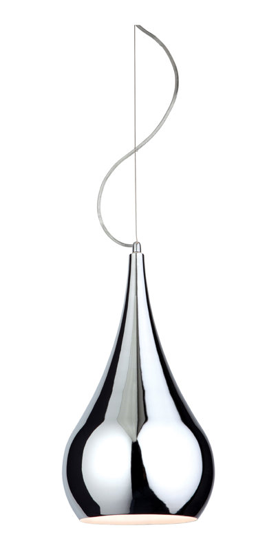 JASMIN 1 - Light Chrome Teardrop Pendant