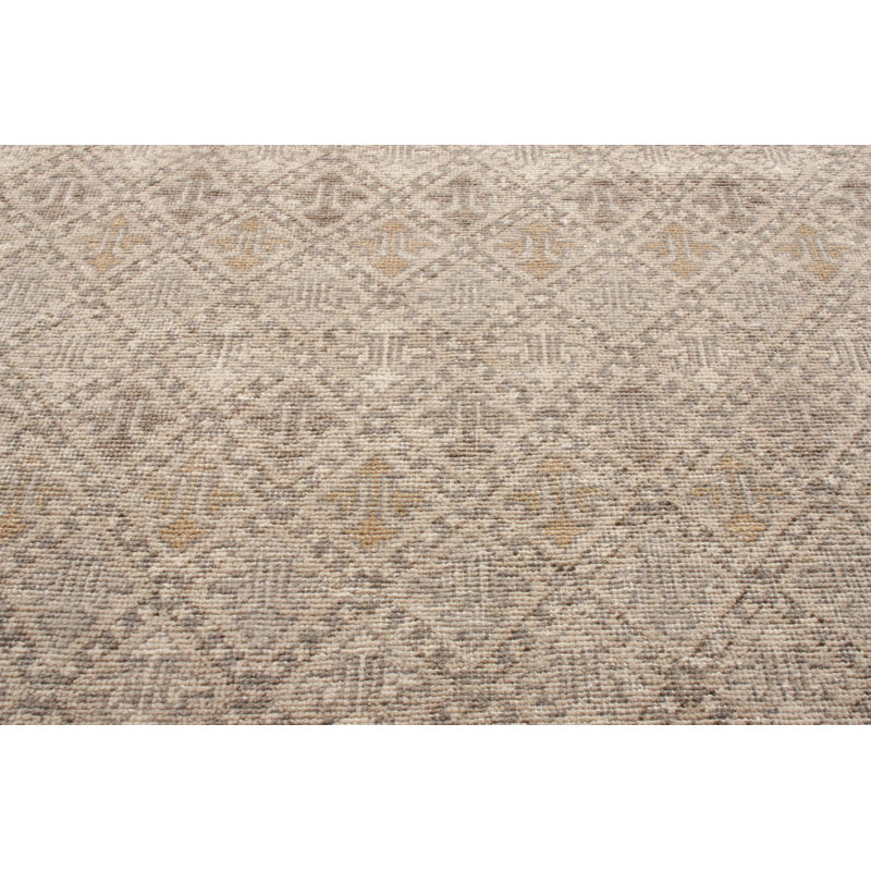 Distressed Homage Handmade Kilim Wool Geometric Area Rug, Rectangle 13' x 19'