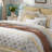 9 Piece Cotton Percale Comforter Set Yellow Cal King-125529750