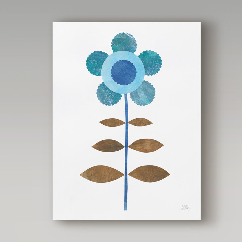 «Retro Blooms IV» par Melissa Averinos, impression sur toile tendue, H 47 po x l 35 po