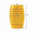 12" Yellow Outdoor Iron Side Table, All-Metal Construction End Table-1236651996
