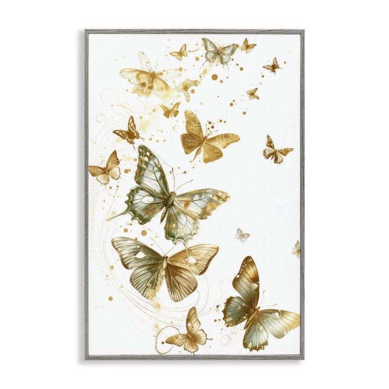 «Stupell Industries Butterfly Trail» avec giclées par LSR Design Studio, H 30 po x l 20 po, Estampe numérique Farmhouse