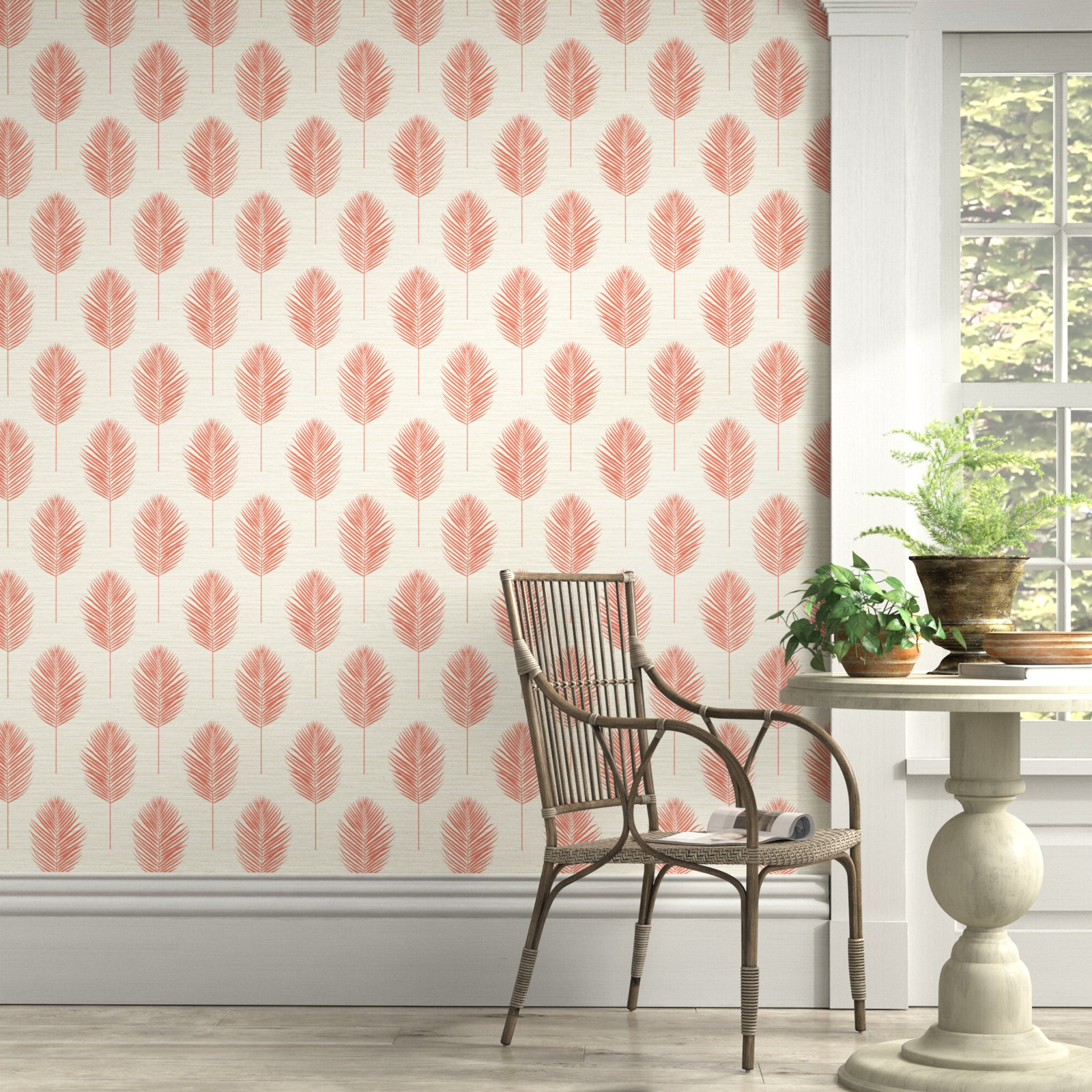 Mclaurin Wallpaper Roll, Coral