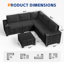 Ensemble de conversation modulaire en osier pour 5 personnes avec coussins-1380206172-1401244196