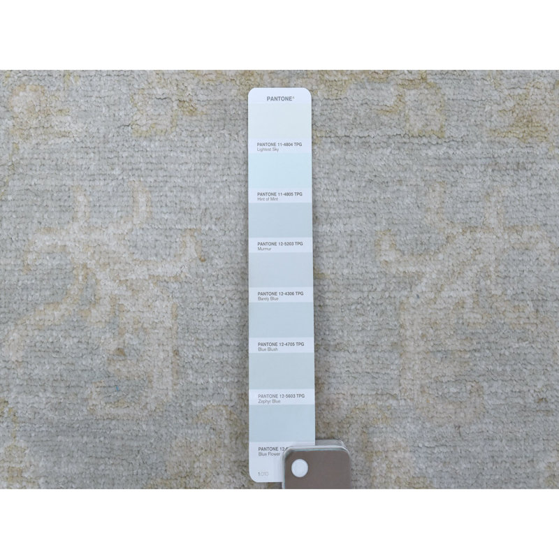 Mildreth One-of-a-Kind Rectangle 6'0" X 8'10" New Age Wool Area Rug in Light Gray
