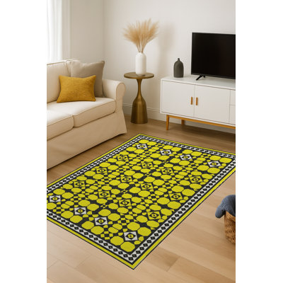 Tapis mauve à motif tissé lavable Mosso