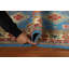 Tapis bleu géométrique Kazak 3 x 4