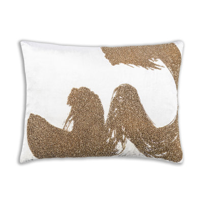 Sayra Ivory Gold Pillow