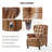 Martina 29.25''W Waxed Leather Power Recliner with Solid Wood Legs-1357143039