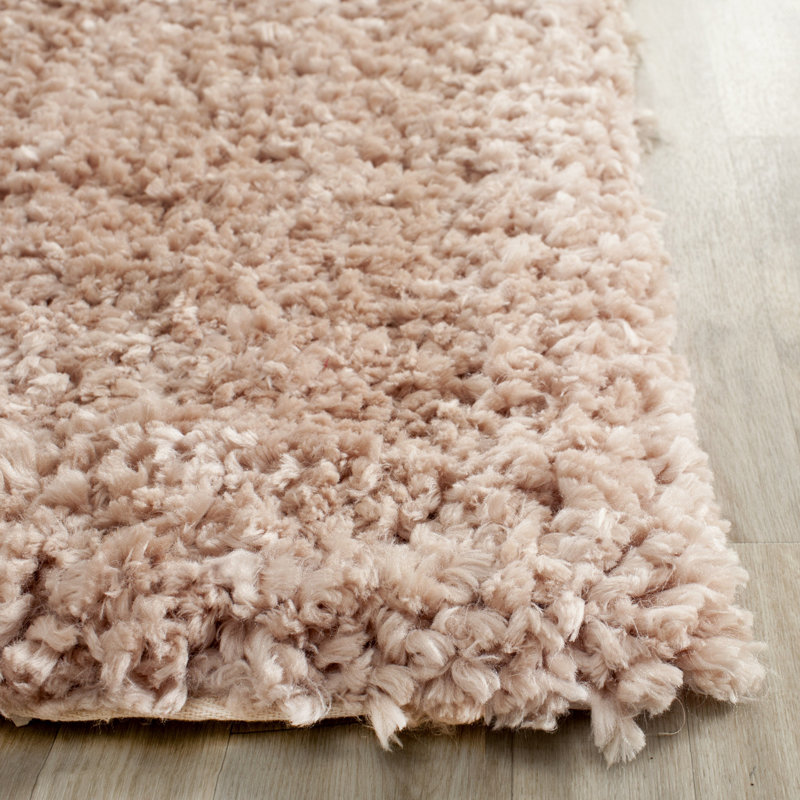 Solid Colour Hand Woven Area Rug, Rectangle 61 x 91 cm