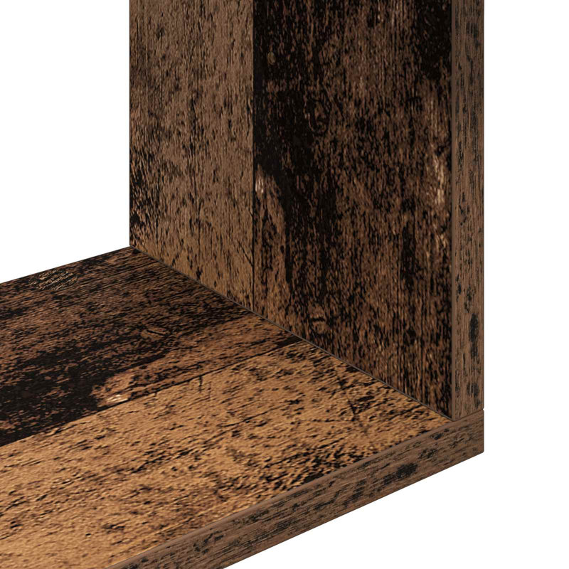  Wall Shelf with Shelf with Storage Engineered Wood Modern Wall-Mounted
