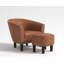 Fauteuil demi-tonneau avec repose-pieds 27,95 po Alverstone-1203471167