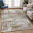 Machine Washable Indoor/Outdoor Wagenen ACN2366 Abstract Rug-792542975