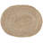 Garibaldi Jute No Pattern Oval Placemat