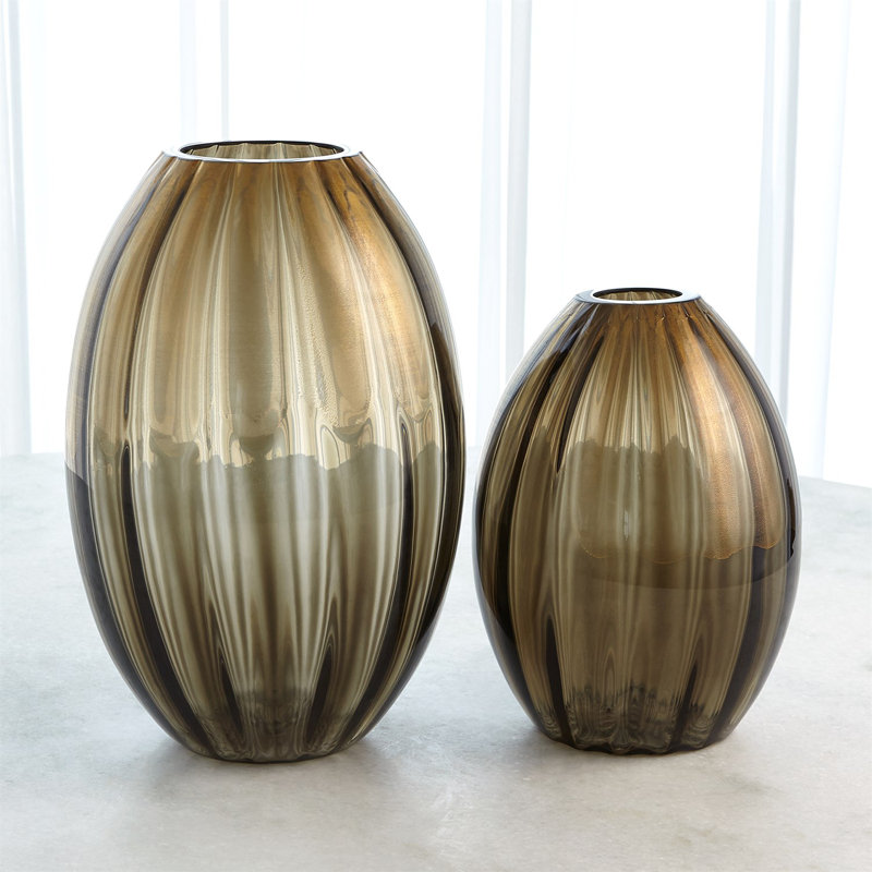 Balloon Vase-Bronze, 11.5" H x 8.25" W x 8.25" D