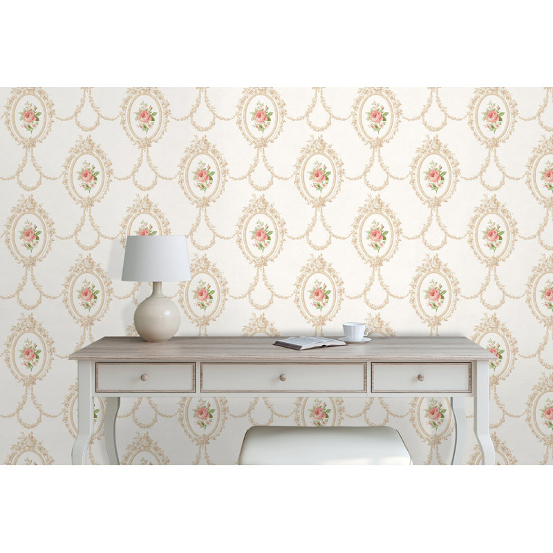 Bagshaw 10m x 53cm Wallpaper Roll, Cream