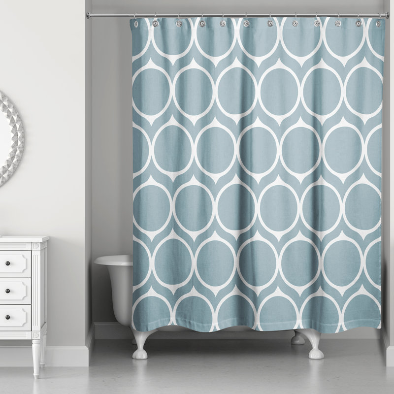 Rideau de douche Draco, Bleu