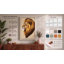 Noble Lion Rustic - Wrapped Canvas-1821505160-1821505165