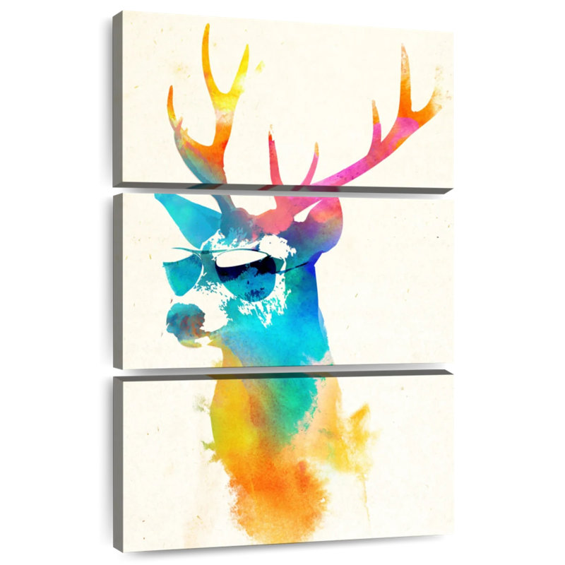 Brampt ensoleillé cerf, H 45 po x l 28 po