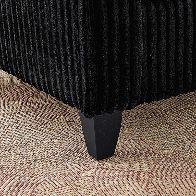 Fauteuil Lazy, Noir