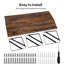 Solid Wood,Paulownia Wood, Iron Floating Shelf