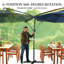 Parasol suspendu d'extérieur suspendu, parasol de patio-763914360
