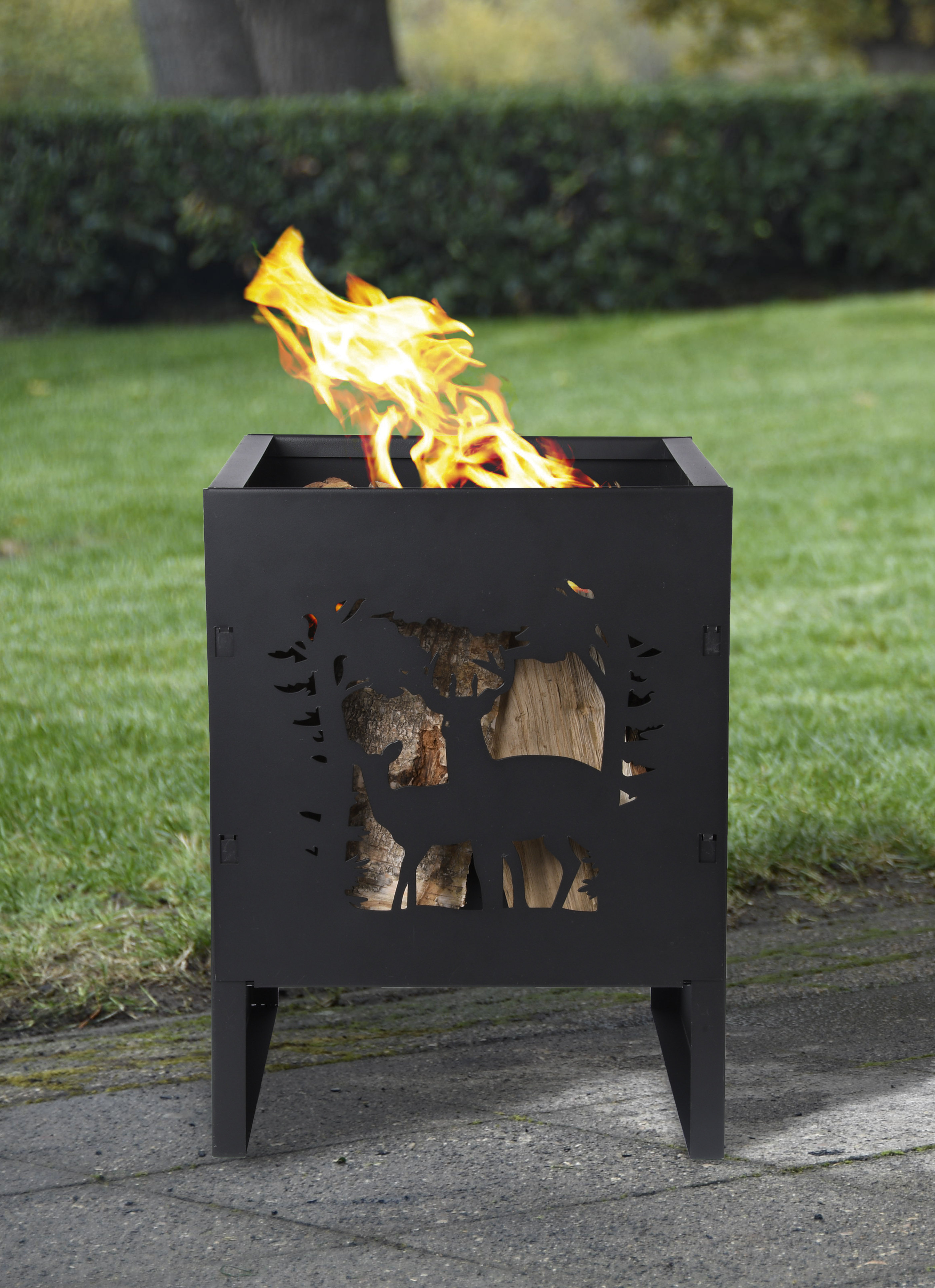 Union Rustic Firebasket Square Deer | Wayfair.co.uk