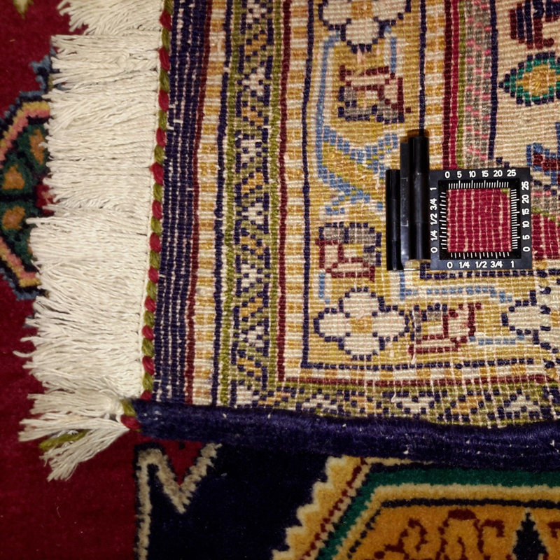 Oniskey Cotton Oriental Area Rug in Navy