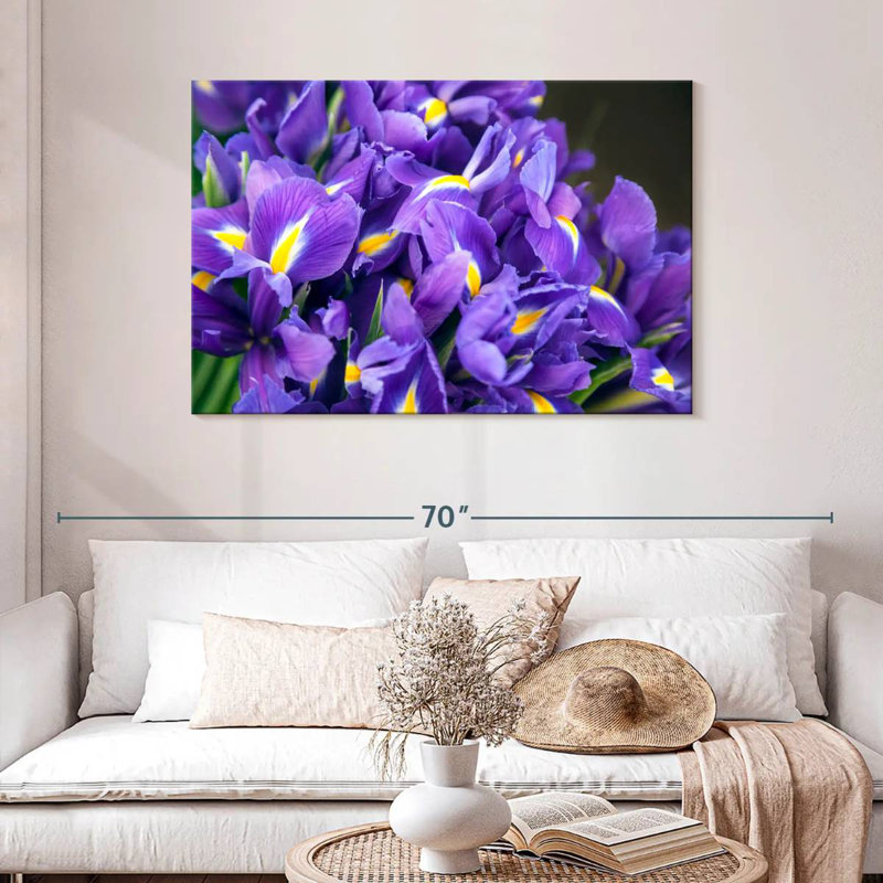Harnek Violet Irises, 30" H x 45" W