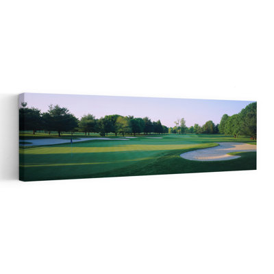 Trees On A Golf Course, Westwood Country Club, Vienna, Virginia, Usa Tranquil Abstract Contemporary Nature Tree Wall Art