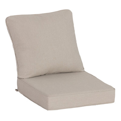 Ensemble de coussins de siège d'extérieur / d'extérieur à assise profonde 23 po x 25 po (ensemble de 1) - Conception résistante à l'eau