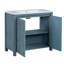  Meuble-lavabo 36 po avec lavabo en céramique, armoire de rangement avec 2 portes-106509292
