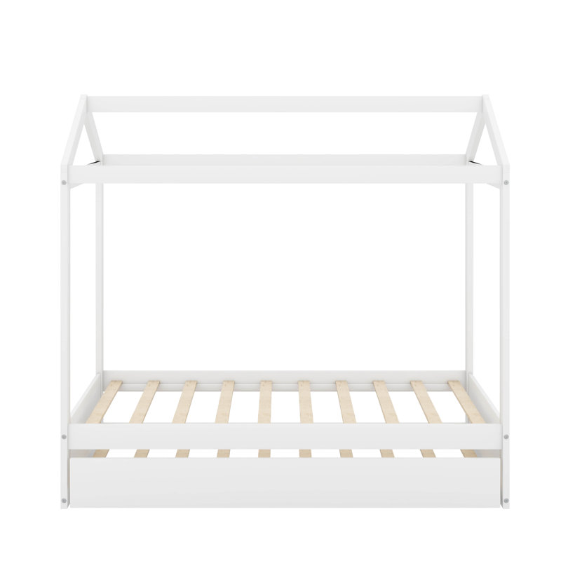 Lit simple avec lit gigogne, peut être décoré
