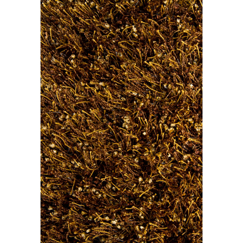 Tapis à poil long contemporain tissé à la main Mai, Rectangle 5 pi x 7 pi 6 po