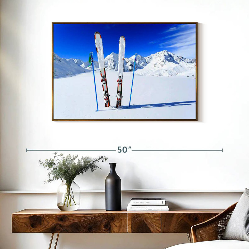 Équipement de ski, Cadre flottant doré, 37 po x 25 po