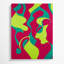 Toile abstraite abstraite figurative rouge 85-1549589850