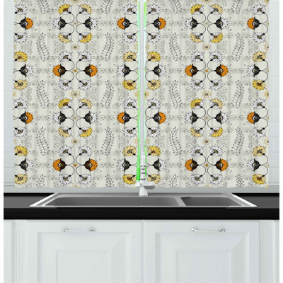 Done Pointed Kitchen Curtain